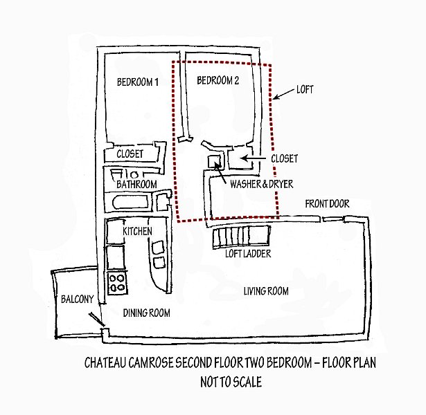 Two bedroom plan drawing Two bedroom plan drawing